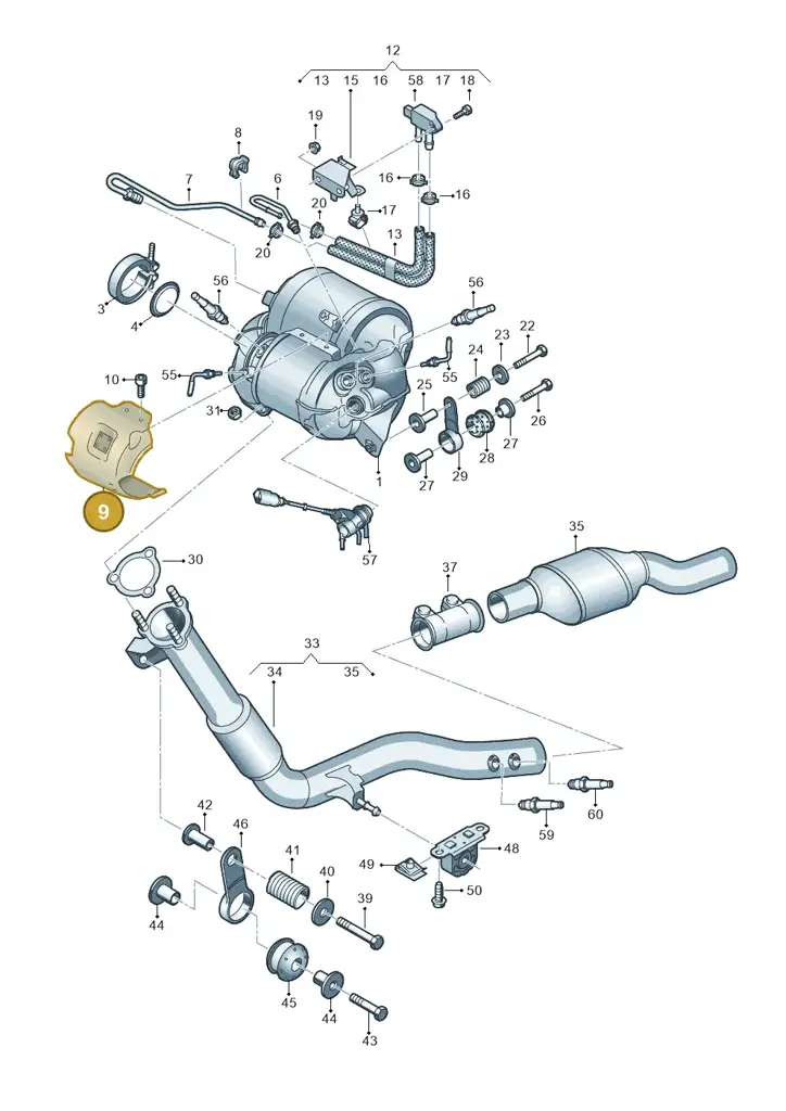 059145809H — Audi Q8 Quattro 3,0 (2018-) diagram 859253680, position 9