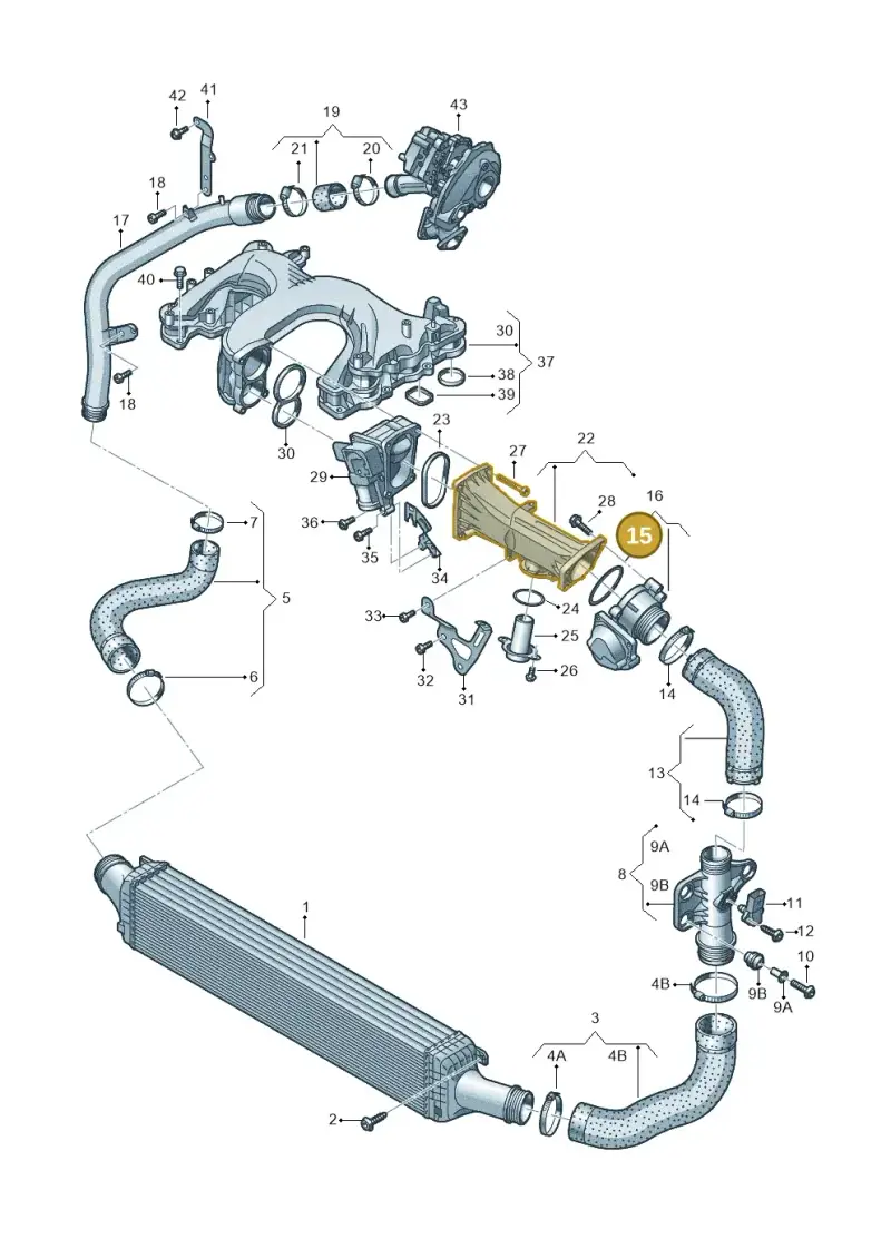 059145865 — Audi A7 Sportback (2014-2018) diagram 711145480, position 15