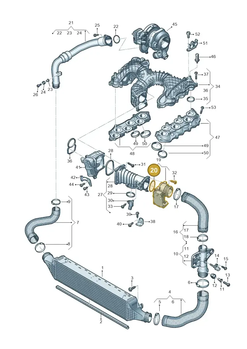 059145865C — Audi A7 Sportback (2014-2018) diagram 788145550, position 20