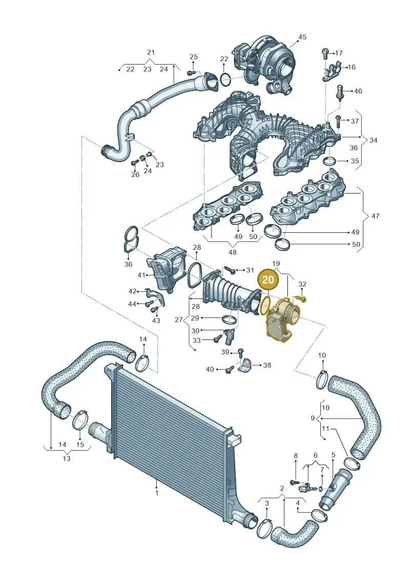 059145865C — Audi Q7 qu. 3.0 TDI (2015-2019) diagram 859145500, position 20
