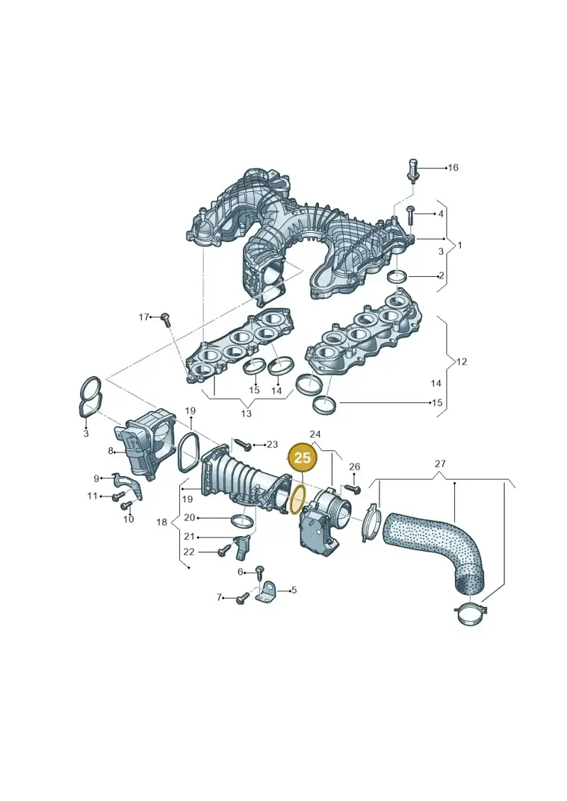 059145865C — Audi A8L (2017-2022) diagram 894129500, position 25