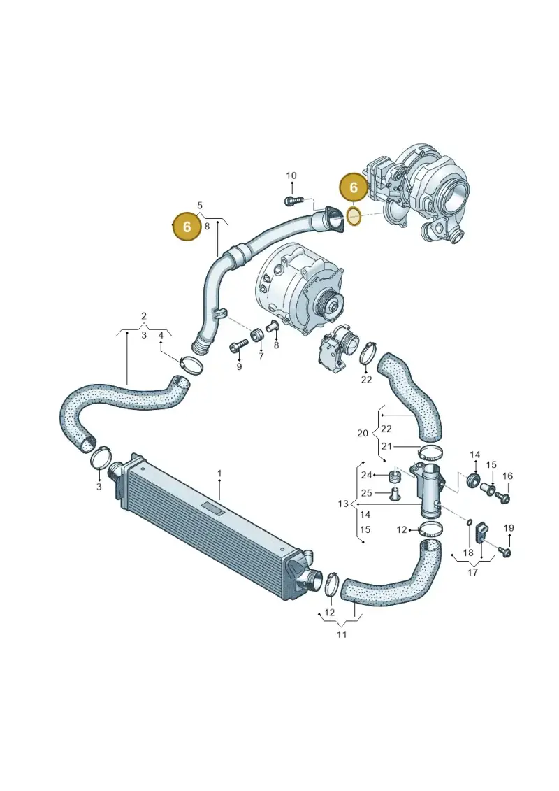 059145865M — Audi A6 2.0 (2018-) diagram 435145600, position 6