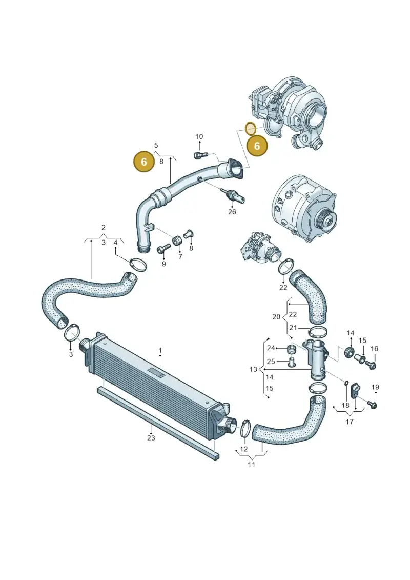 059145865M — Audi A6 2.0 (2018-) diagram 435145650, position 6