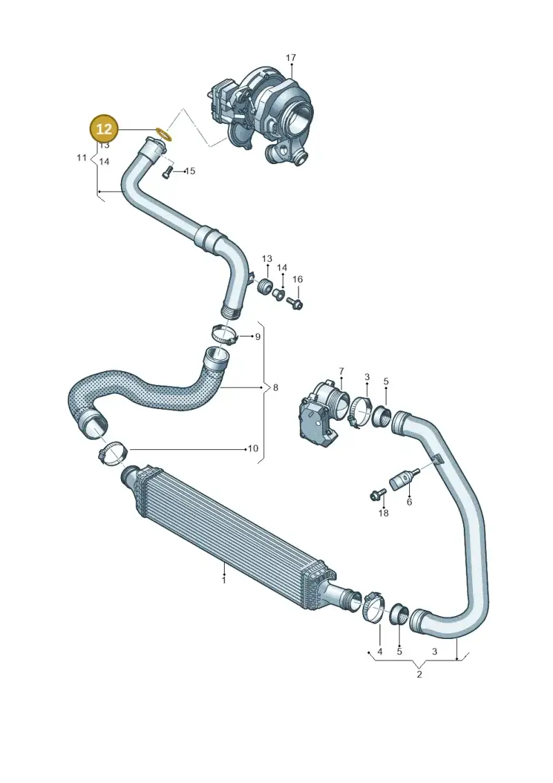 059145865M — Audi A6 2.0 (2018-) diagram 849145500, position 12