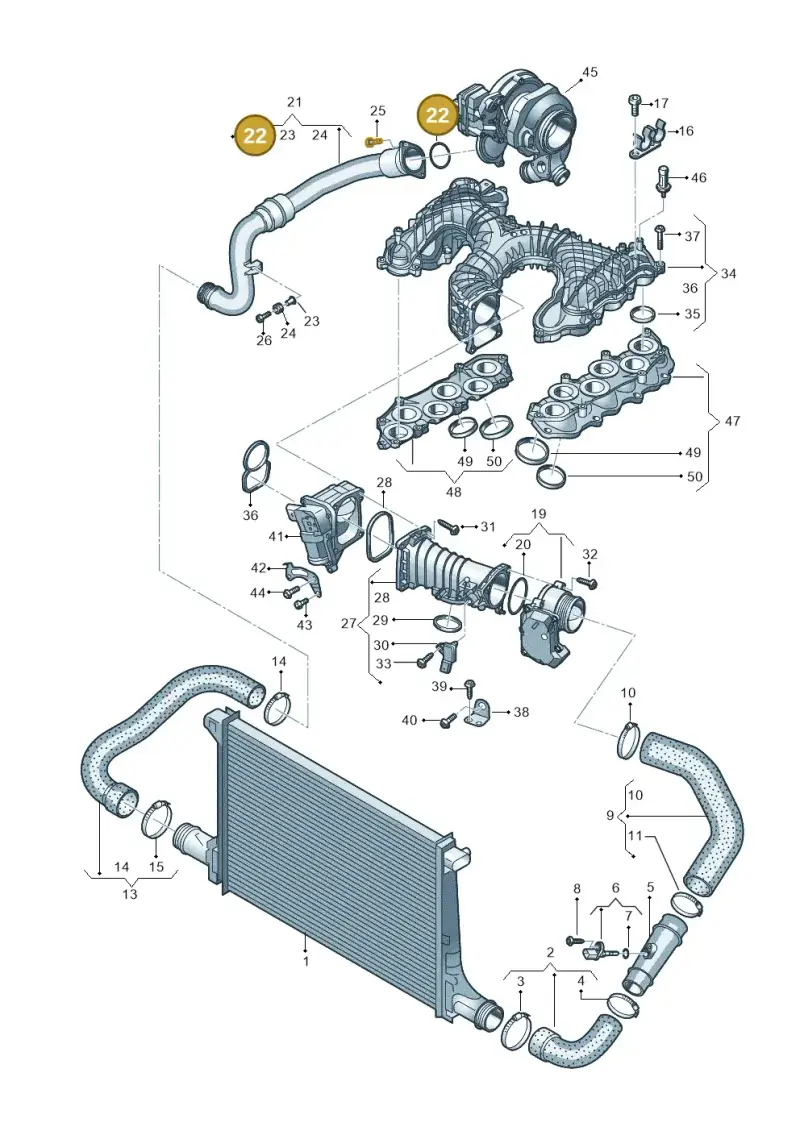 059145865M — Audi Q7 qu. 3.0 TDI (2015-2019) diagram 859145500, position 22