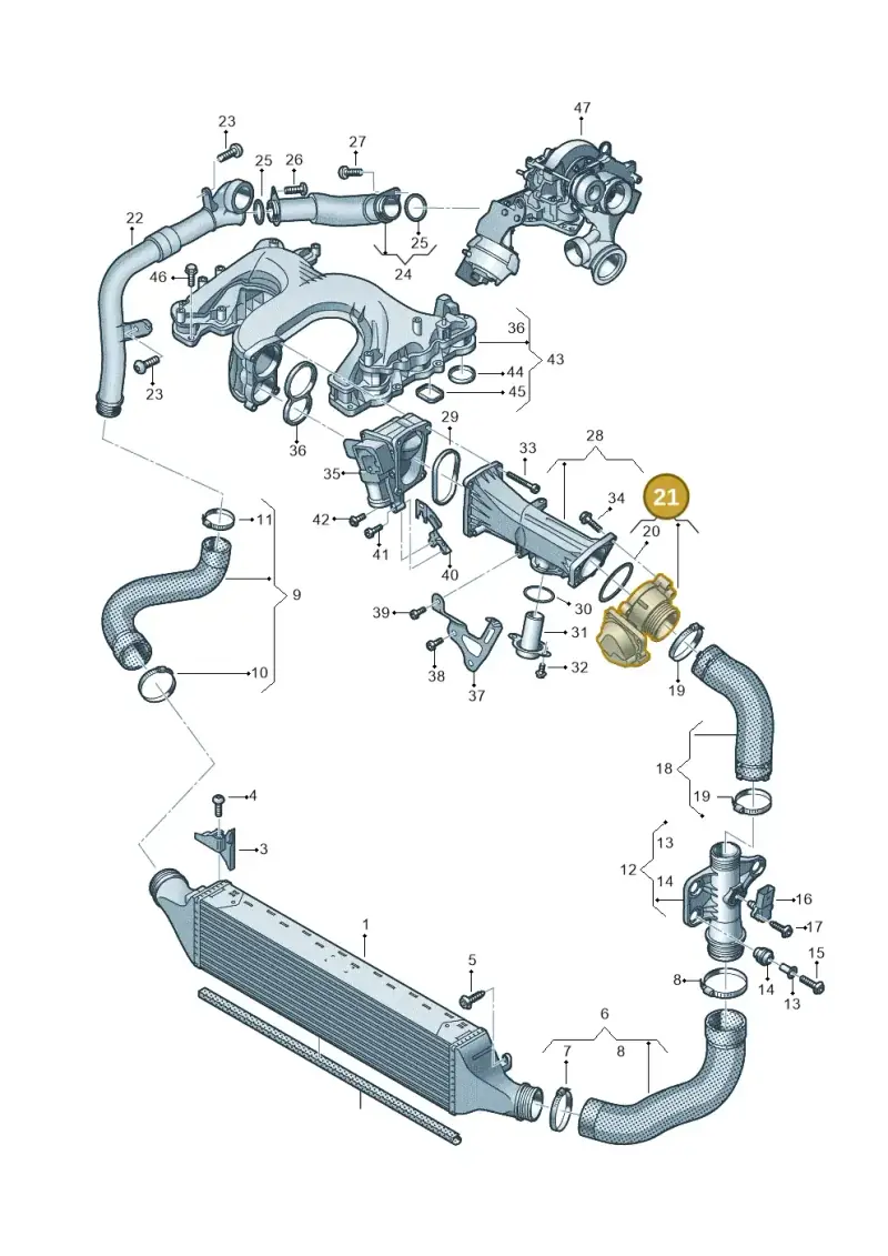 059145950AF — Audi A7 Sportback (2014-2018) diagram 717145050, position 21