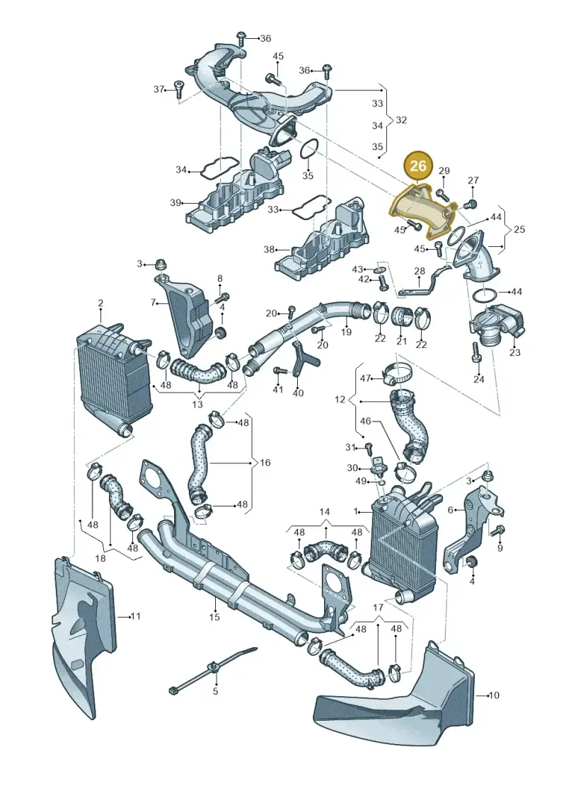 059145997H — Audi A4/S4 Cabrio./qu. 07> (2006-) diagram 454145950, position 26