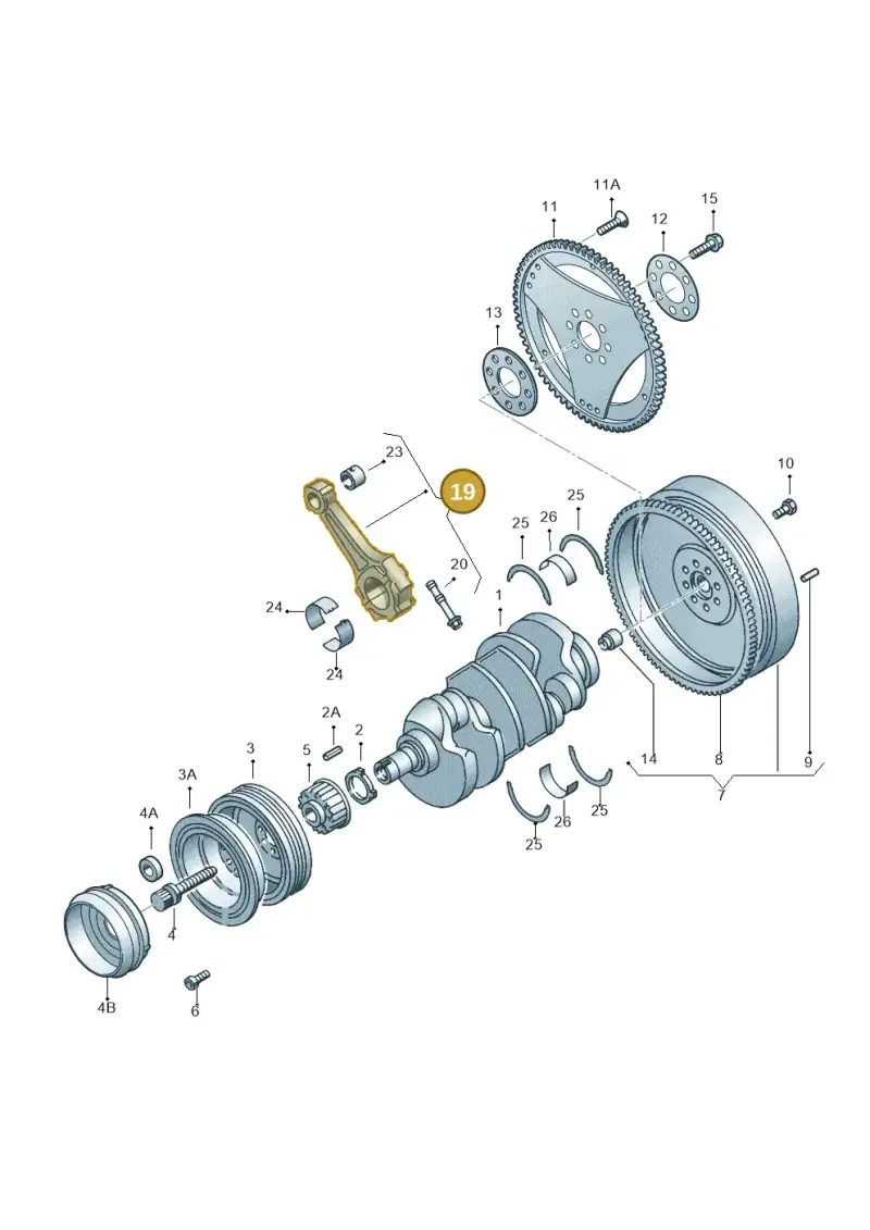 059198401A — Audi A4/S4/Av./qu.     05> (2005-) diagram 264105250, position 19