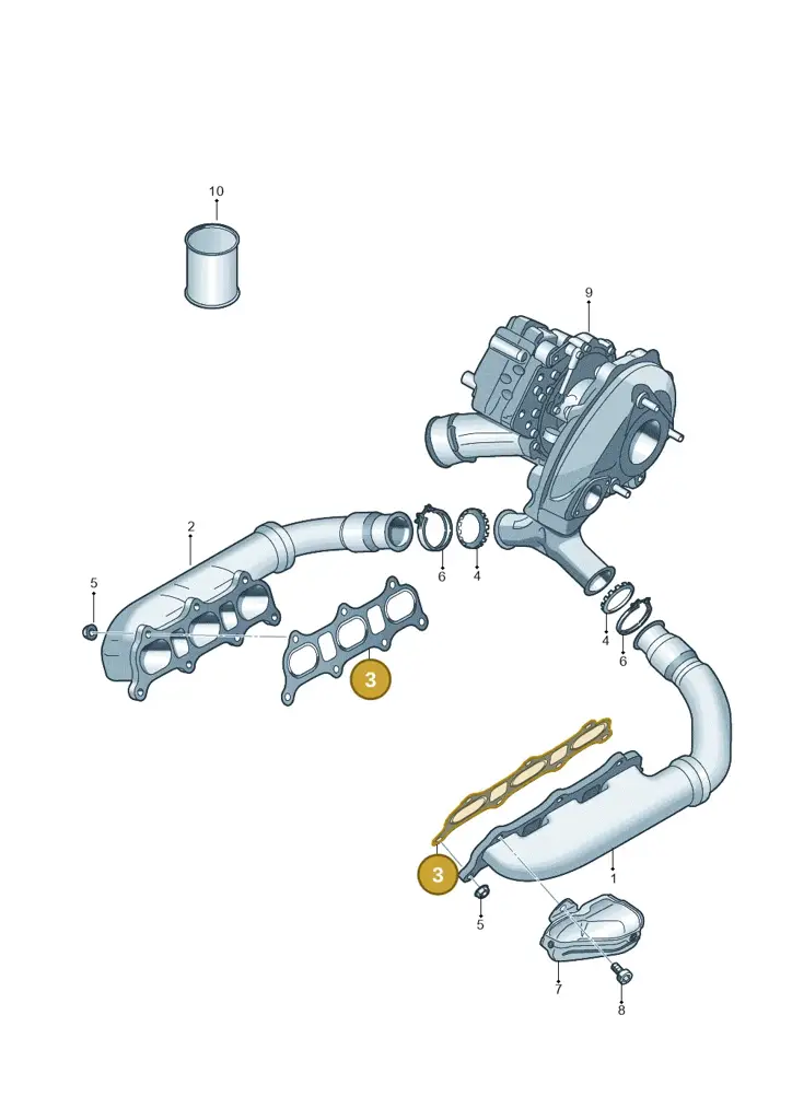 059253039AL — Audi A6 2.0 (2018-) diagram 897253160, position 3