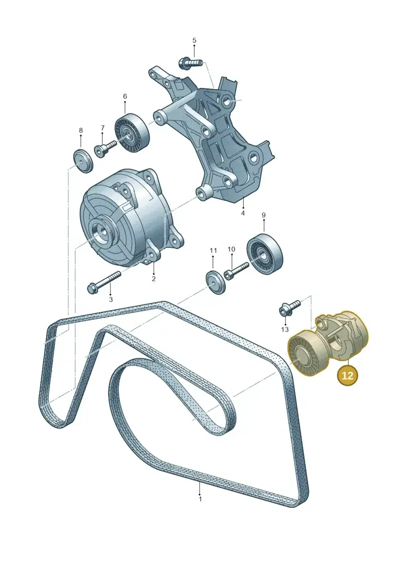 059903133R — Audi Q8 Quattro 3,0 (2018-) diagram 788903450, position 12