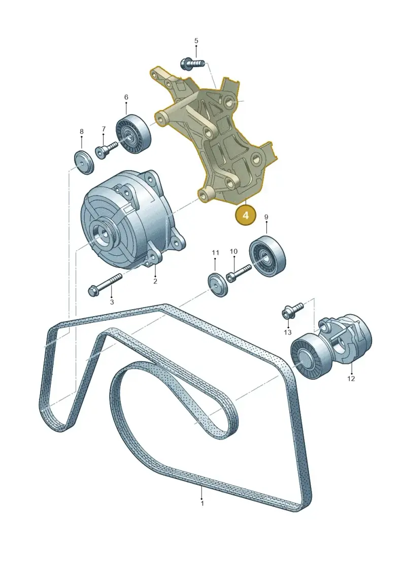 059903143BJ — Audi Q8 Quattro 3,0 (2018-) diagram 788903450, position 4
