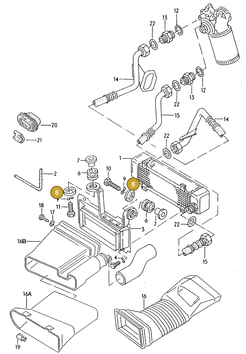 059903265A — Audi 100/Wagon qu. (1988-1990) diagram 089009100, position 8