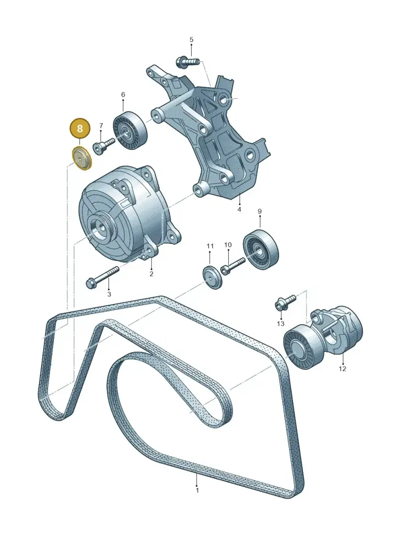 059903310B — Audi Q8 Quattro 3,0 (2018-) diagram 788903450, position 8