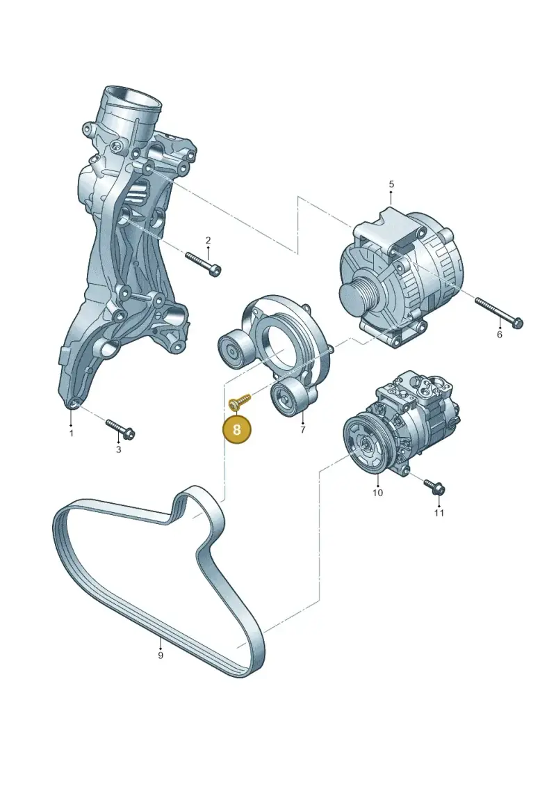 059903310B — Audi A5 Limo 2.0 (2024-) diagram 849903300, position 8