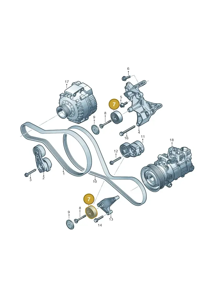 059903341AG — Audi Q8 Quattro 3,0 (2018-) diagram 429903425, position 7
