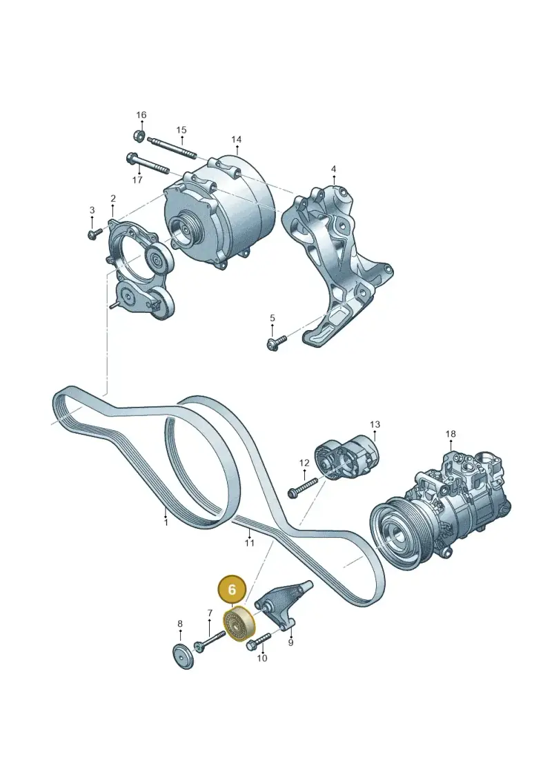 059903341AG — Audi Q8 Quattro 3,0 (2018-) diagram 429903430, position 6
