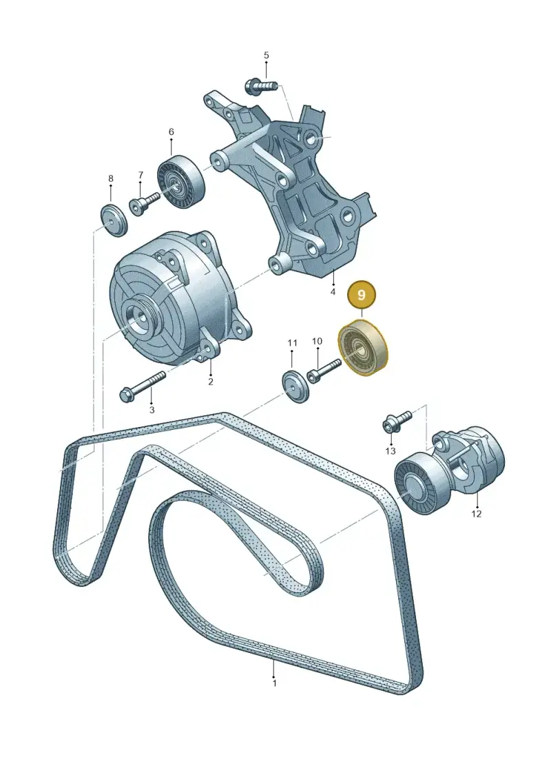 059903341AG — Audi Q8 Quattro 3,0 (2018-) diagram 788903450, position 9