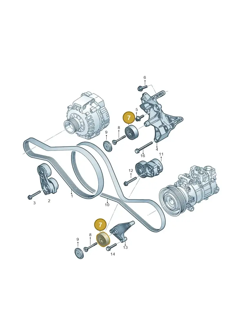 059903341AG — Audi Q7 qu. 3.0 TDI (2015-2019) diagram 859903500, position 7