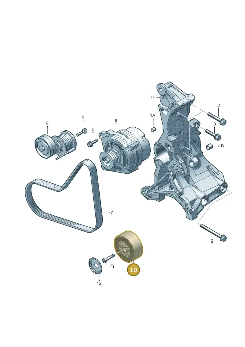 059903341F — Audi A6 2.0 tdi (2010-2015) diagram 249903510, position 10