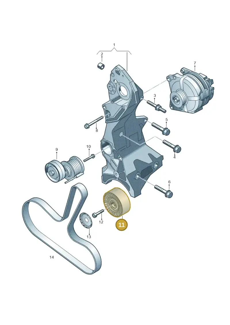 059903341F — Audi Q5 qu. 2.0 TDI (2012-2017) diagram 724903300, position 11