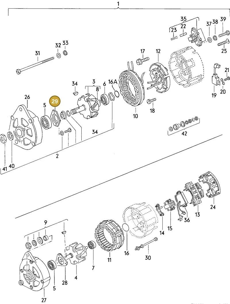 059903543 — Audi COUPE/2           88 (1987-1987) diagram 015110000, position 29