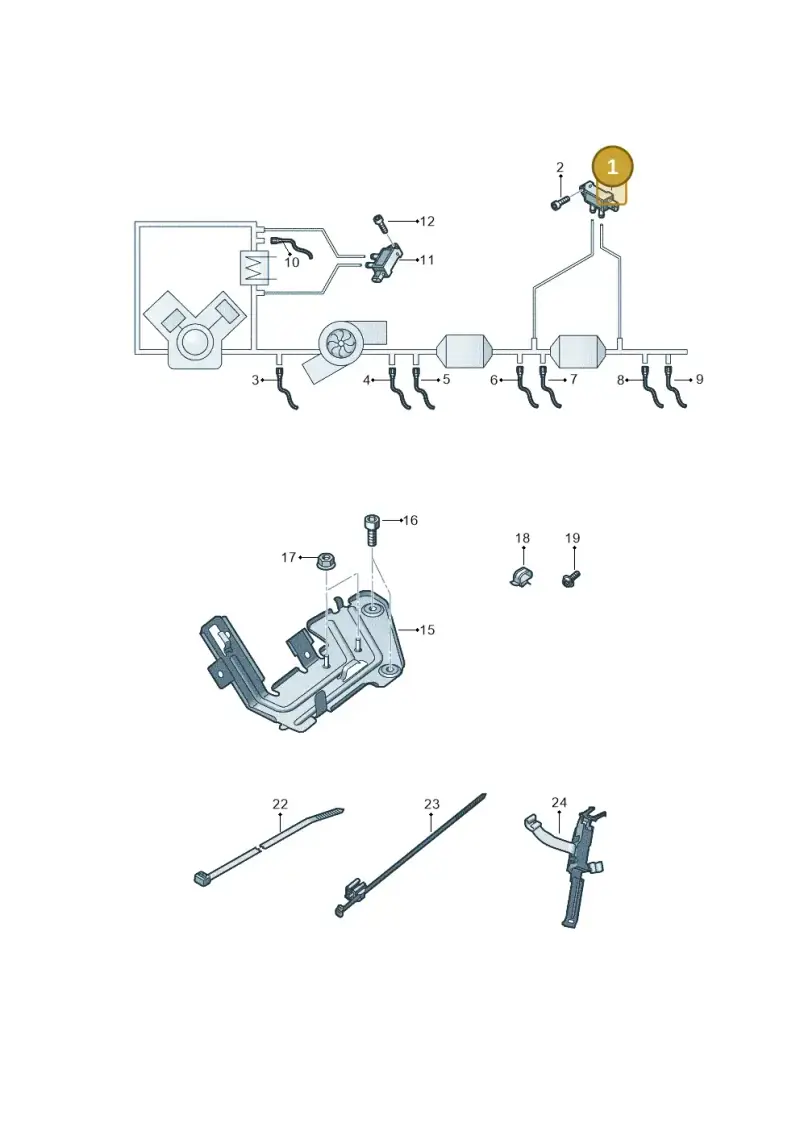 059906051L — Audi A6 2.0 (2018-) diagram 430906010, position 1