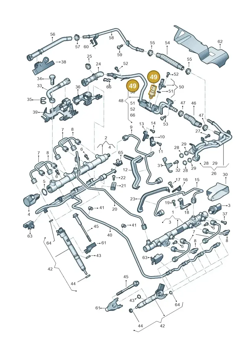 059906054L — Audi Q8 Quattro 3,0 (2018-) diagram 439130060, position 49