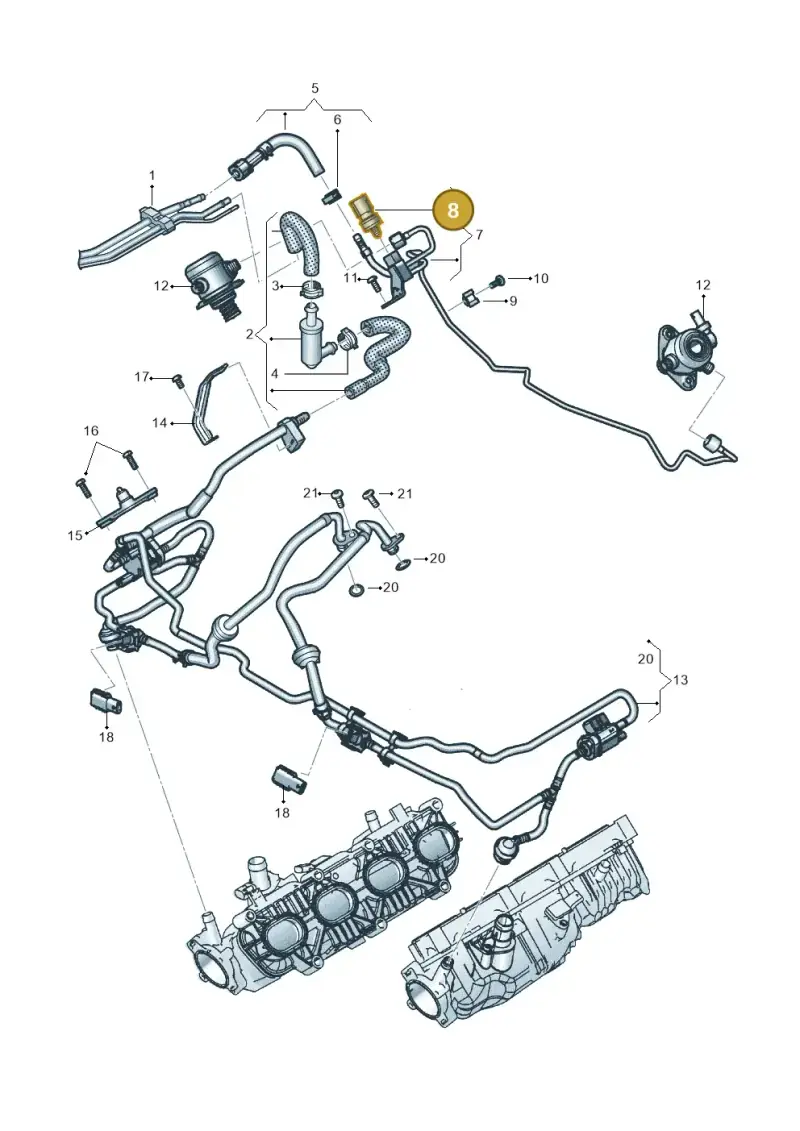 059906054L — Audi RS6 Avant (2019-) diagram 537133104, position 8
