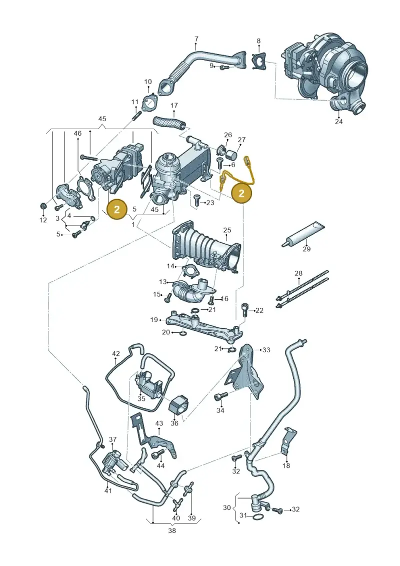 059906088DP — Audi Q8 Quattro 3,0 (2018-) diagram 429131200, position 2