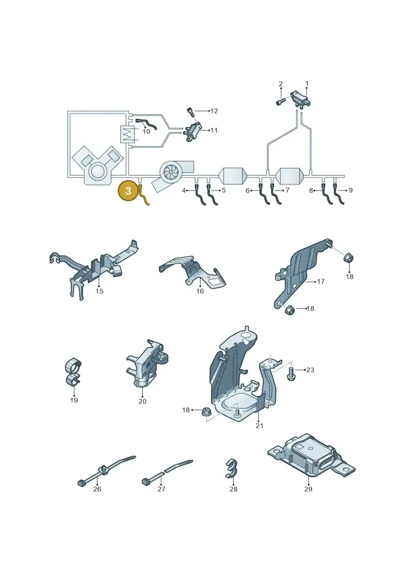 059906088DP — Audi Q8 Quattro 3,0 (2018-) diagram 429906100, position 3