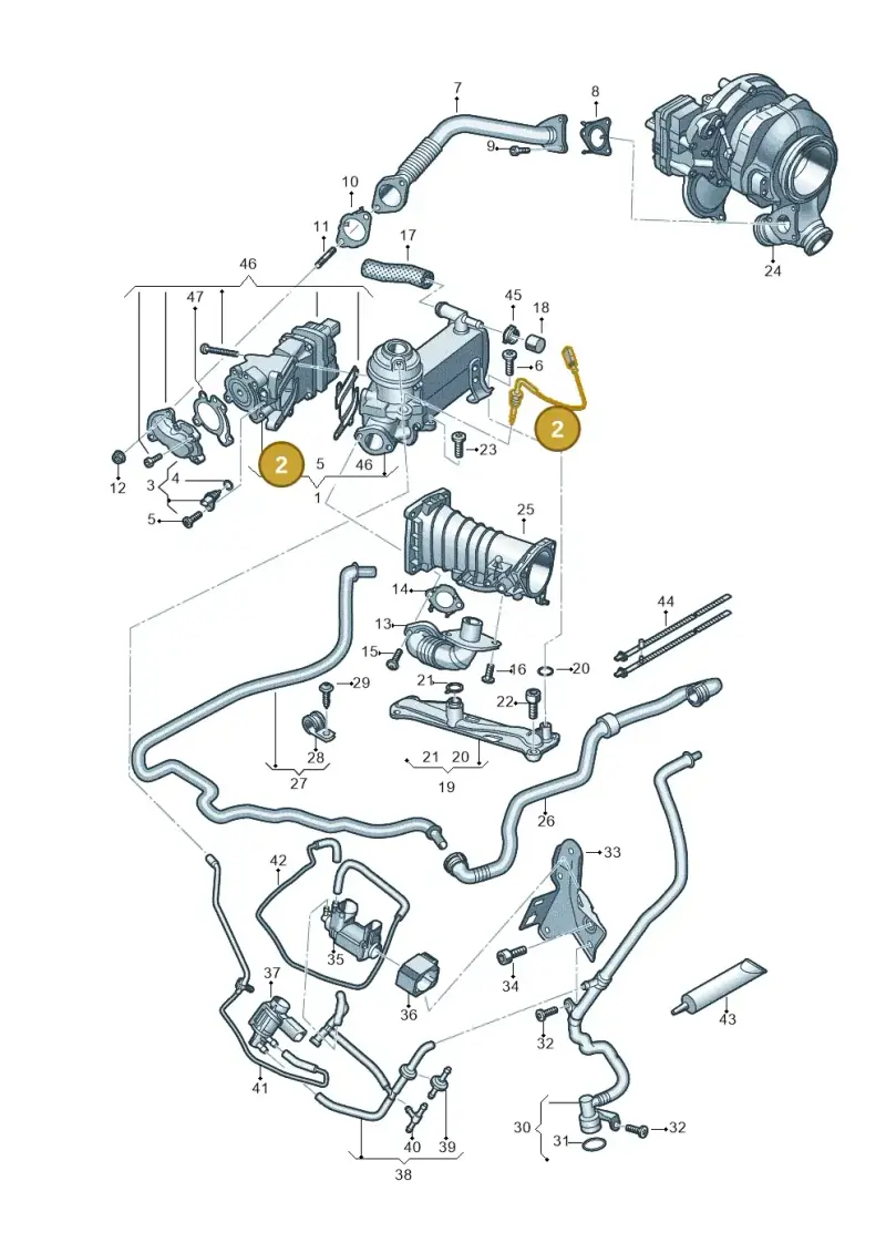 059906088DP — Audi A6 2.0 (2018-) diagram 838131400, position 2