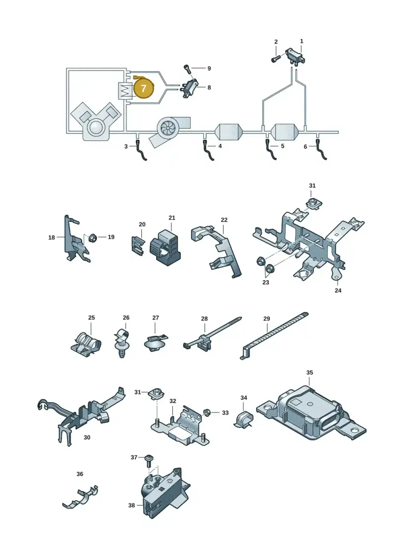 059906088DP — Audi Q5 (2016-2020) diagram 896906008, position 7