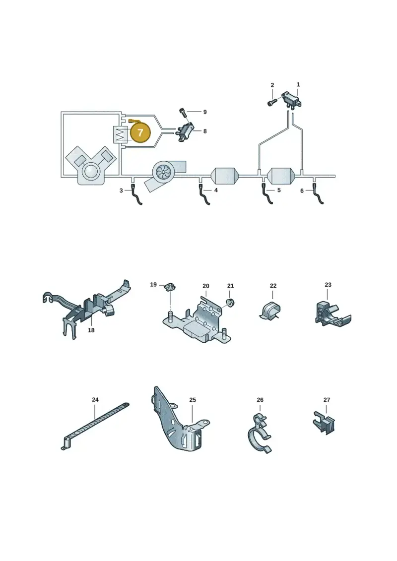 059906088DP — Audi A5 Sportback (2016-2020) diagram 897906009, position 7