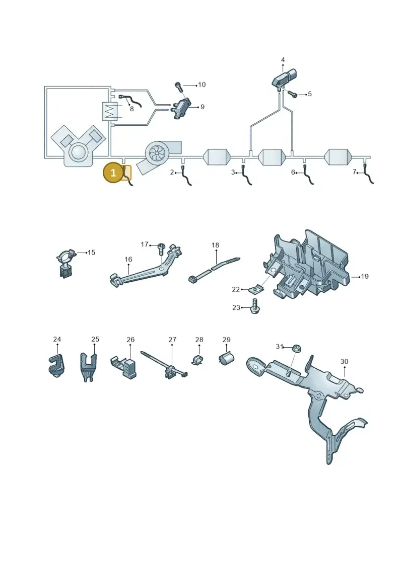 059906088DQ — Audi A8L (2017-2022) diagram 838906010, position 1