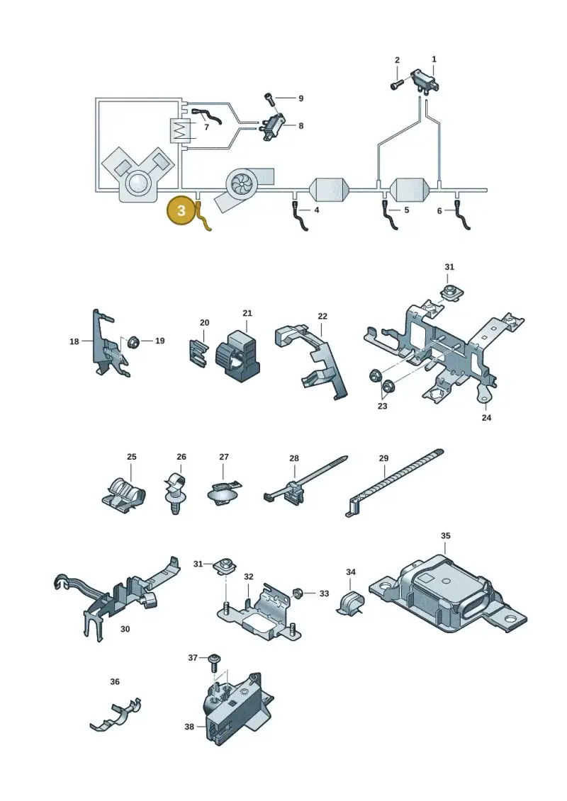 059906088DQ — Audi Q5 (2016-2020) diagram 896906008, position 3
