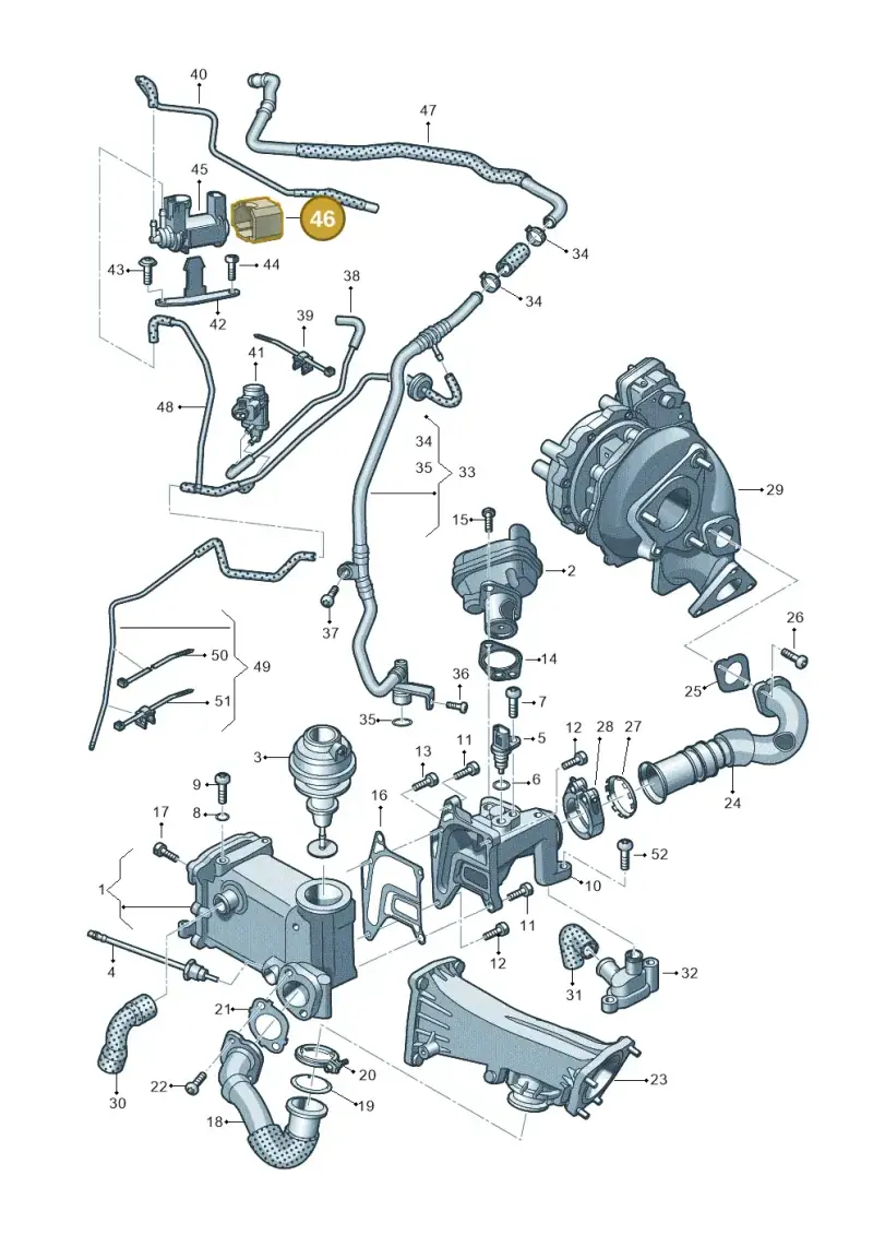 059906629D — Audi A7 Sportback (2014-2018) diagram 675131130, position 46