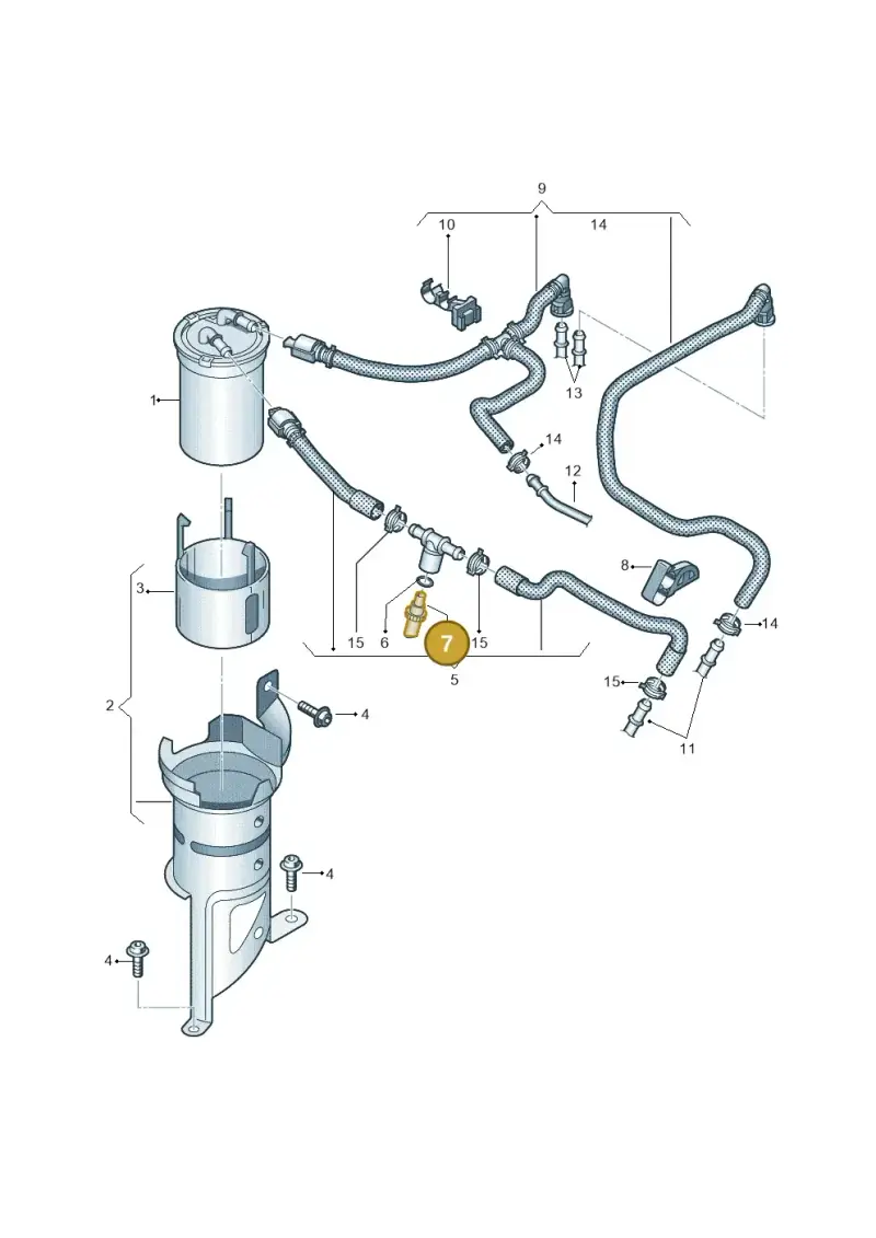 059919523F — Audi A1 Sportback (2014-2018) diagram 773127000, position 7