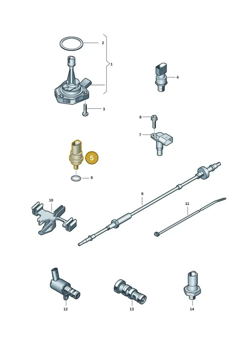 059919523F — Audi R8 Spyder (2015-2024) diagram 872919401, position 5