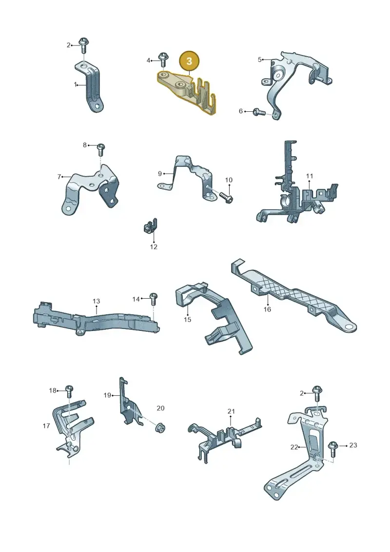059971845T — Audi A6 2.0 (2018-) diagram 430971010, position 3