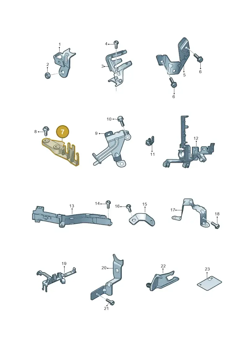 059971845T — Audi Q5 (2016-2020) diagram 896971010, position 7