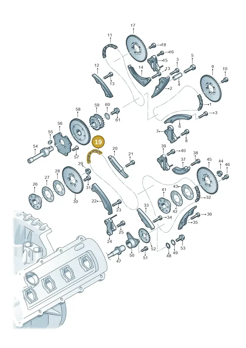 05A109229A — Audi Q7 qu. 3.0 TDI (2009-2015) diagram 493109350, position 19