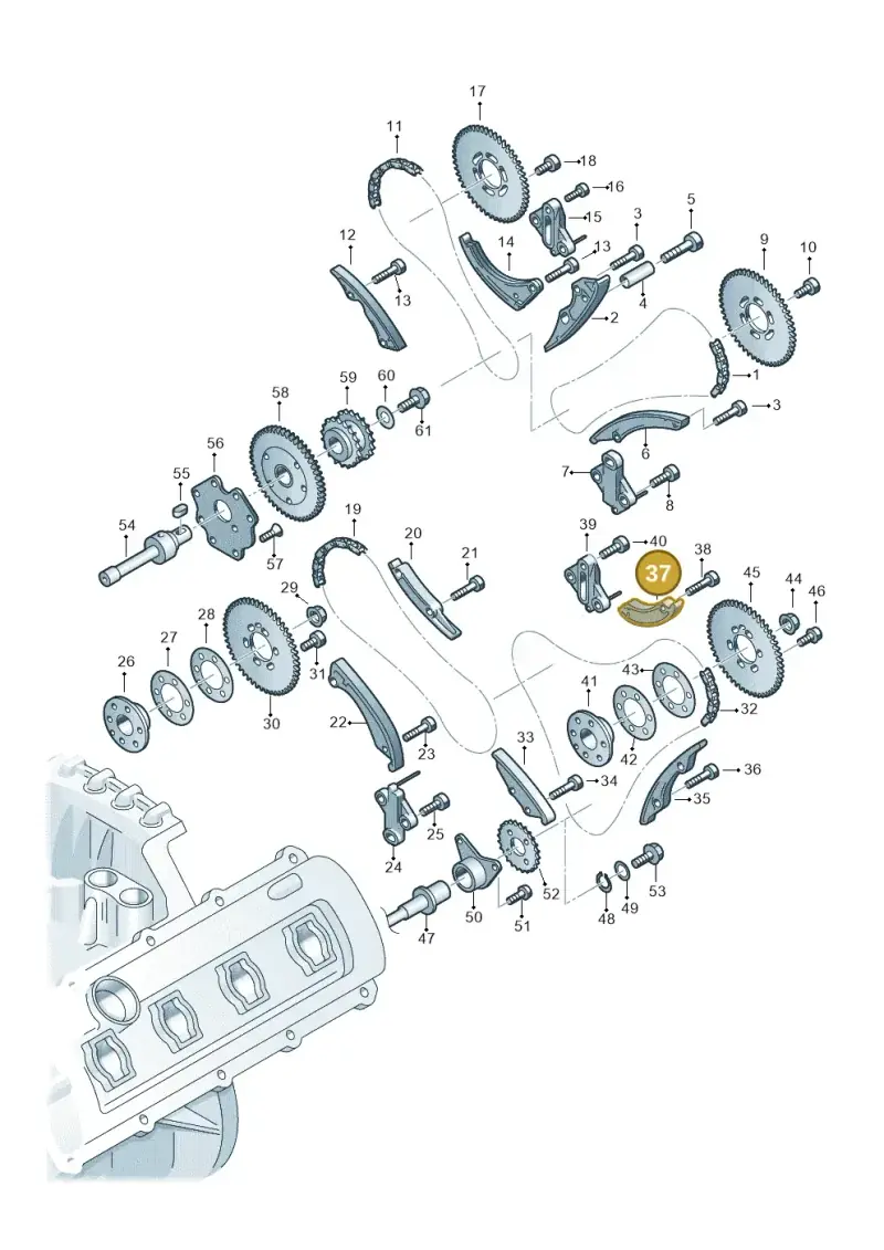 05A109517B — Audi Q7 qu. 3.0 TDI (2009-2015) diagram 493109350, position 37