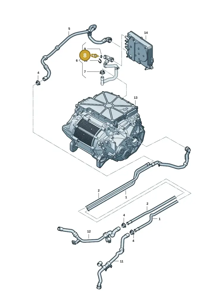 05C919501 — Audi Q4 Sportback (2021-2022) diagram 89a121040, position 8