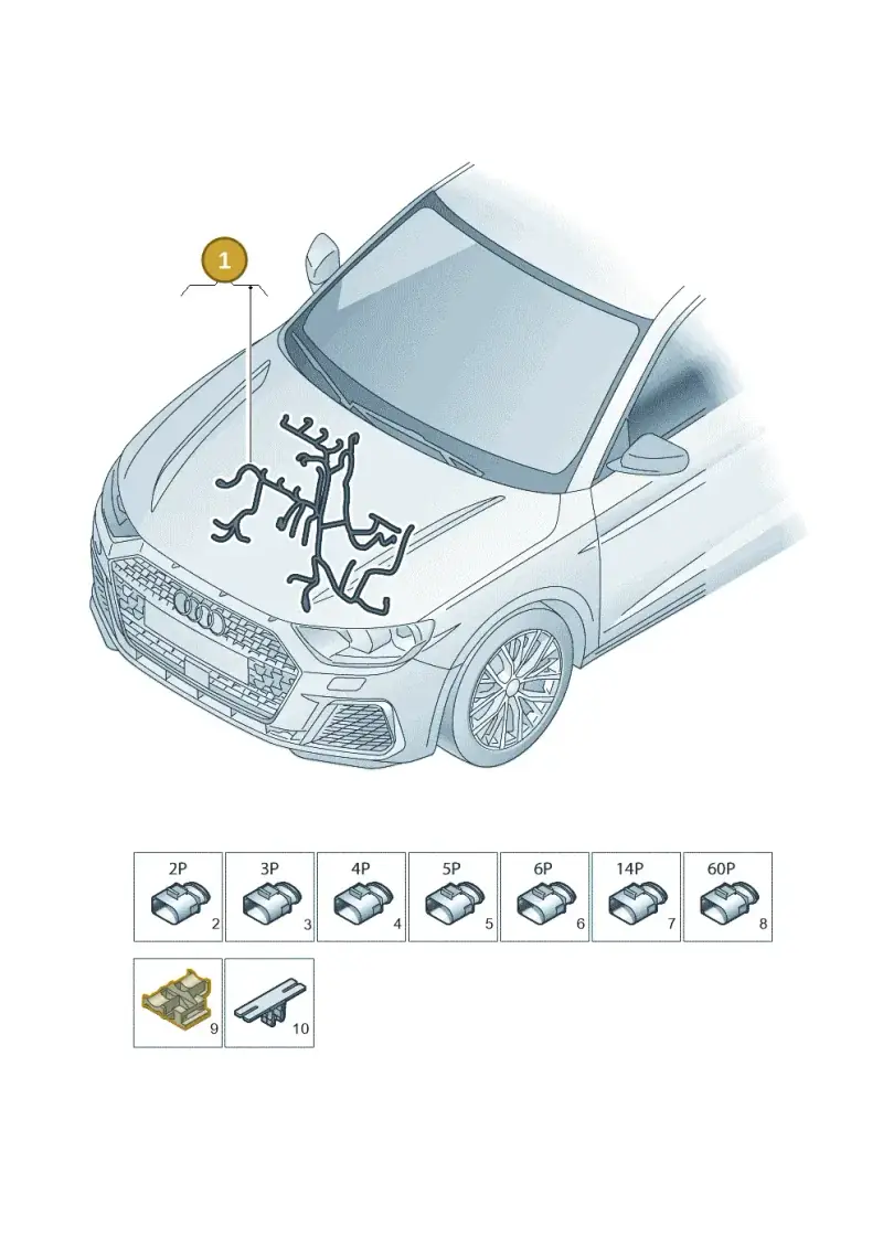05C972627D — Audi A1 sportback 1.0 (2018-) diagram 592971200, position 1