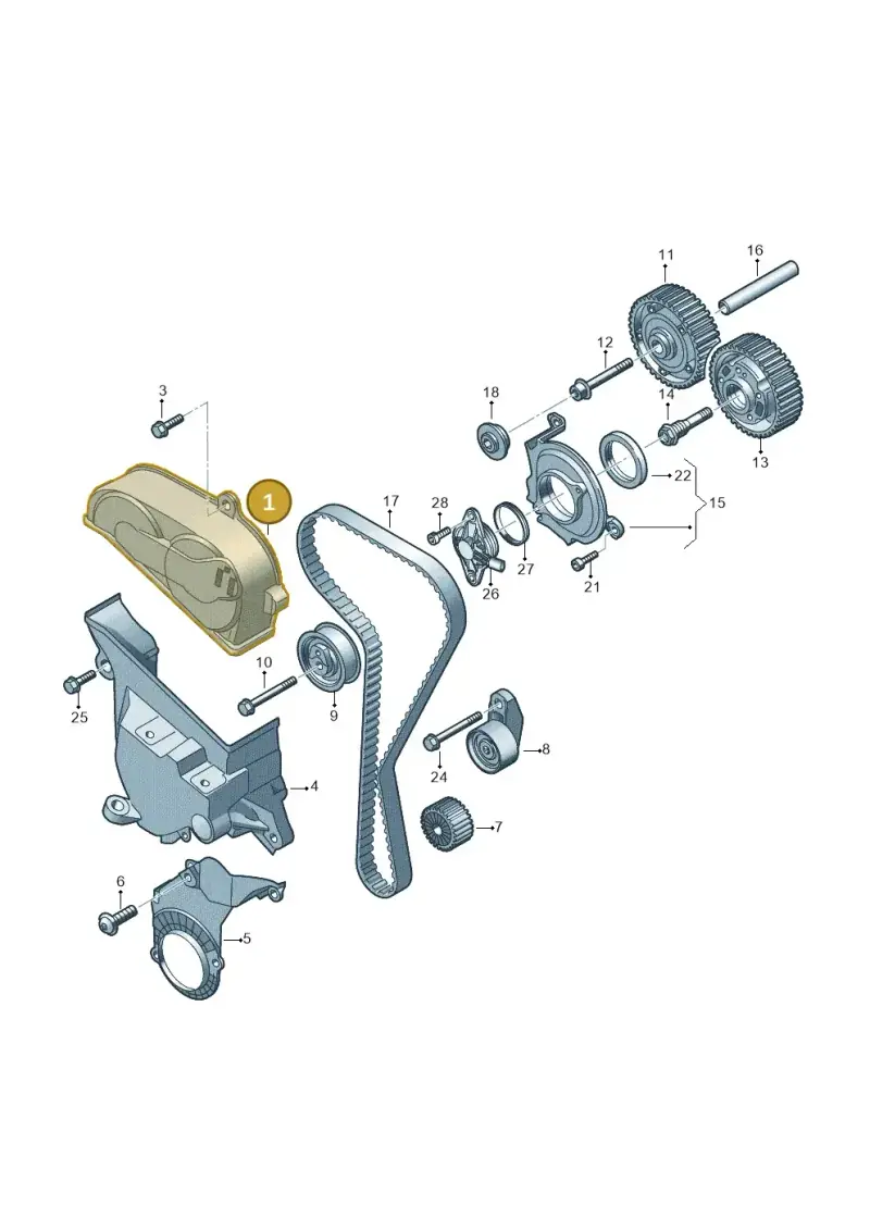 05E109108P — Audi A3 Sportback (2019-2021) diagram 813109051, position 1