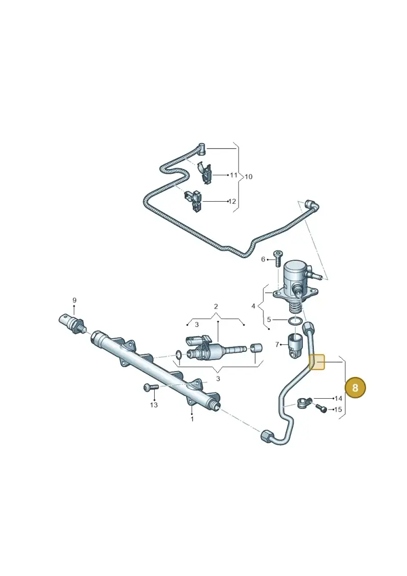 05E130241A — Audi A3 Sportback (2019-2021) diagram 596133560, position 8