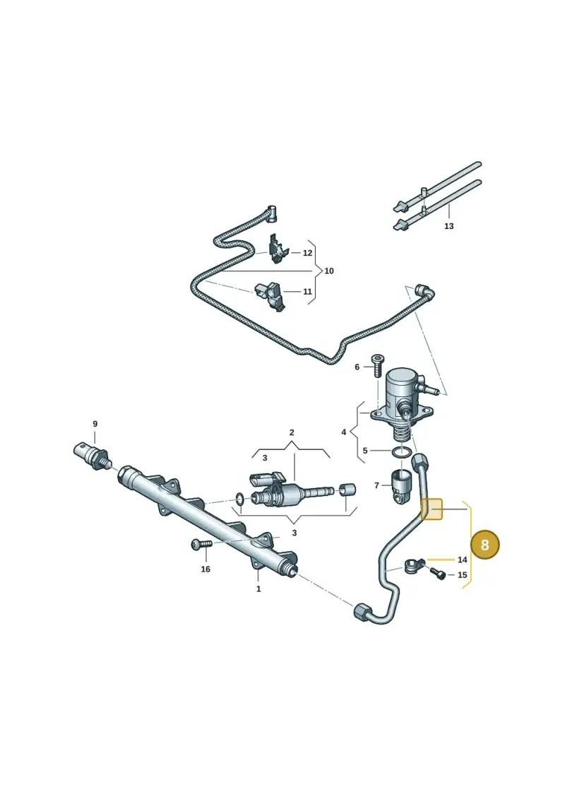 05E130241C — Audi A3 Sportback (2019-2021) diagram 2gk133570, position 8