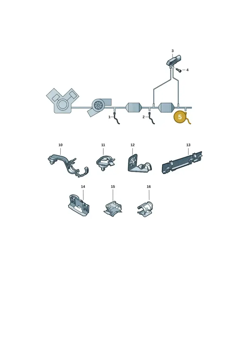05E906088J — Audi A3 Sportback (2019-2021) diagram 596906003, position 5