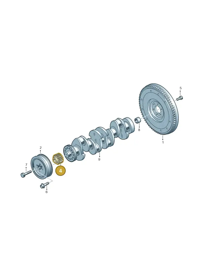 05L105263 — Audi Q3 quattro (2018-2019) diagram 435105550, position 4