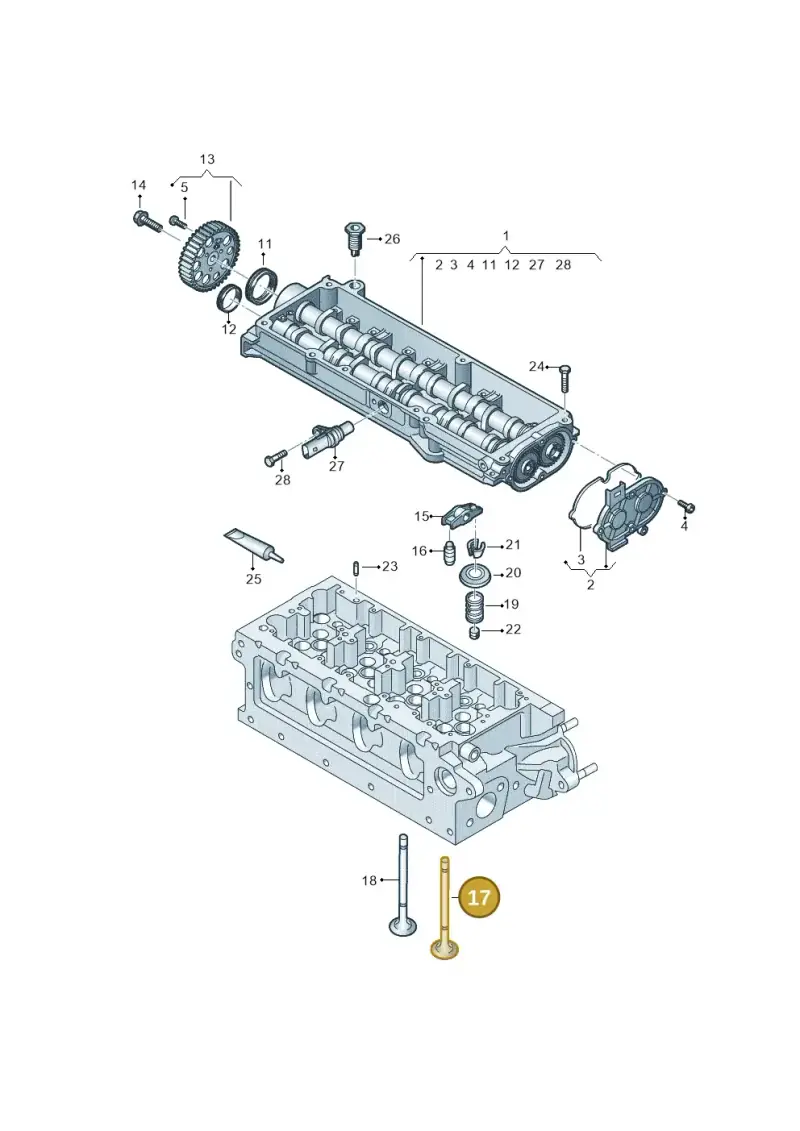 05L109601A — Audi A3 Sportback (2019-2021) diagram 803109520, position 17
